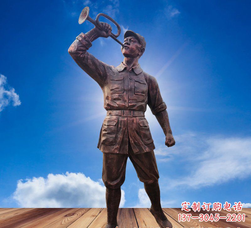湖南领雕塑:具有历史意义的红军铜雕