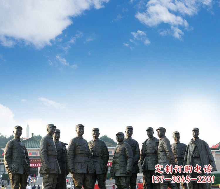 湖南传承红军英雄,让时光永流传的红军人物石雕
