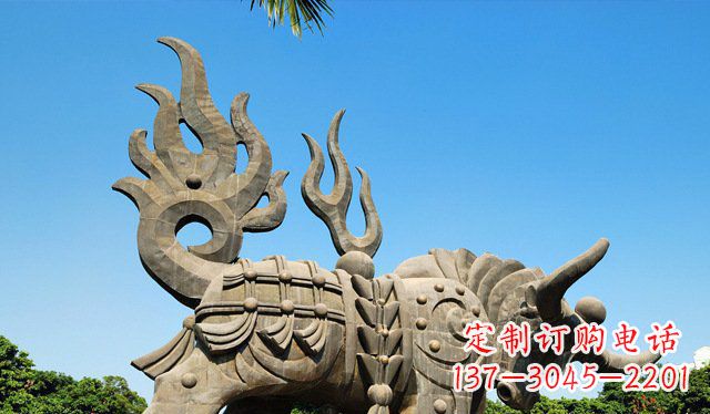 湖南铜牛雕塑,精致美观的热带雕塑