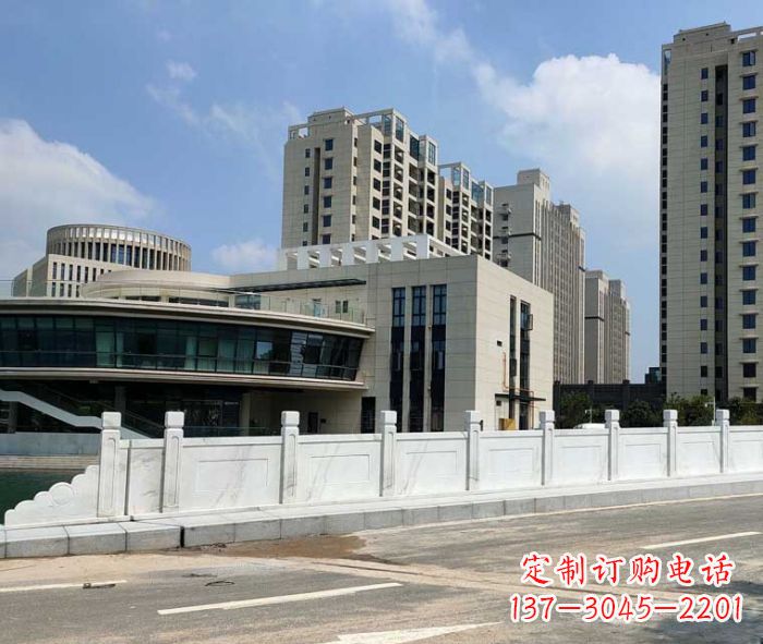湖南广场景观大理石栏板雕塑