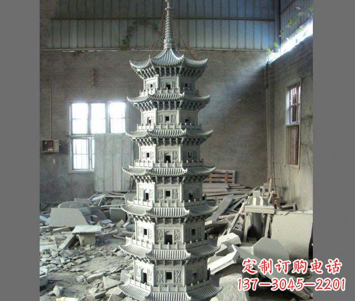 湖南多层宝塔石雕,让您的景观更加出彩