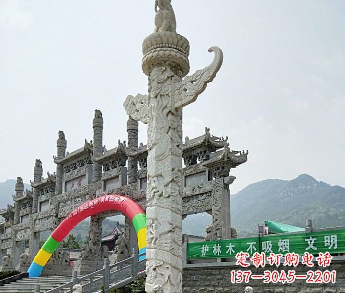 湖南中领雕塑汉白玉华表石雕--专业的定制雕塑制作服务