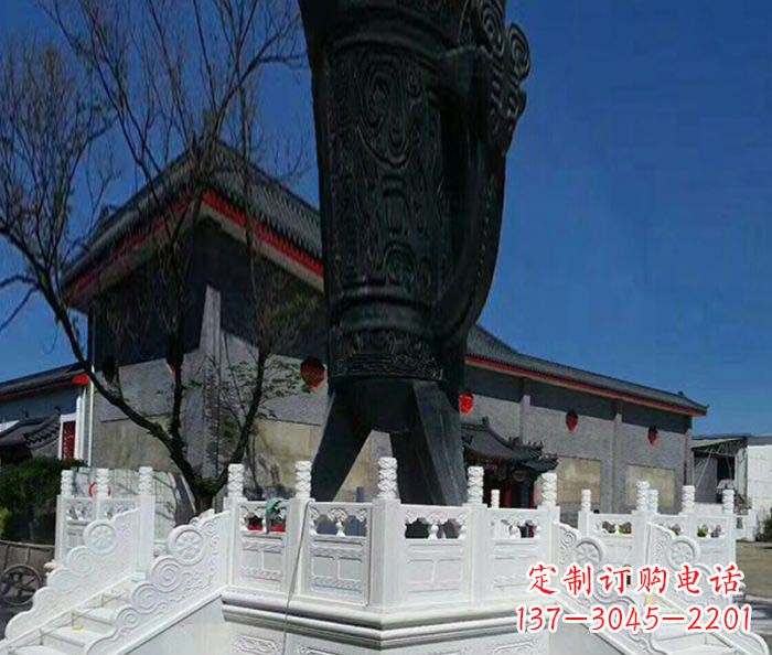 湖南汉白玉升旗台石雕：高贵而典雅
