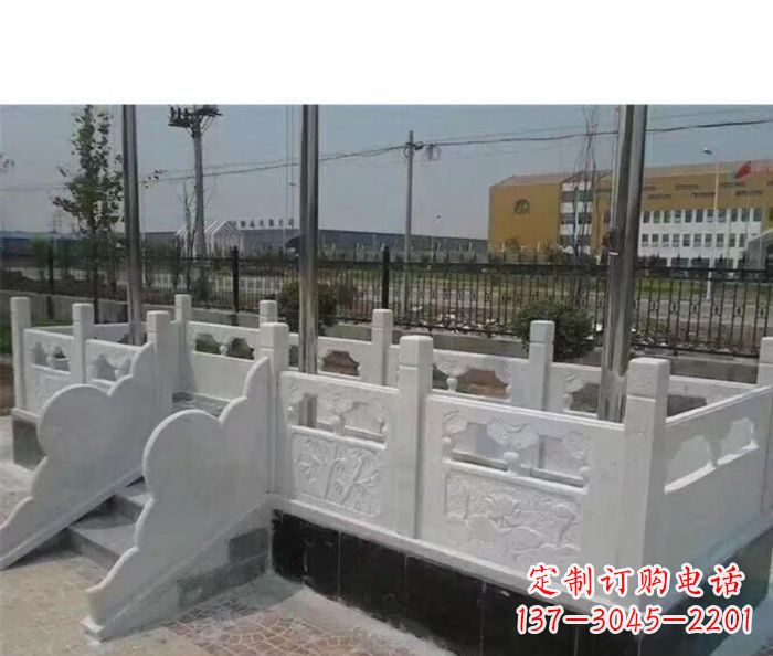 湖南完美的城市景观--汉白玉升旗台石雕