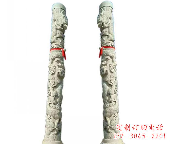 湖南时尚的盘龙柱石雕,给你不一样的空间