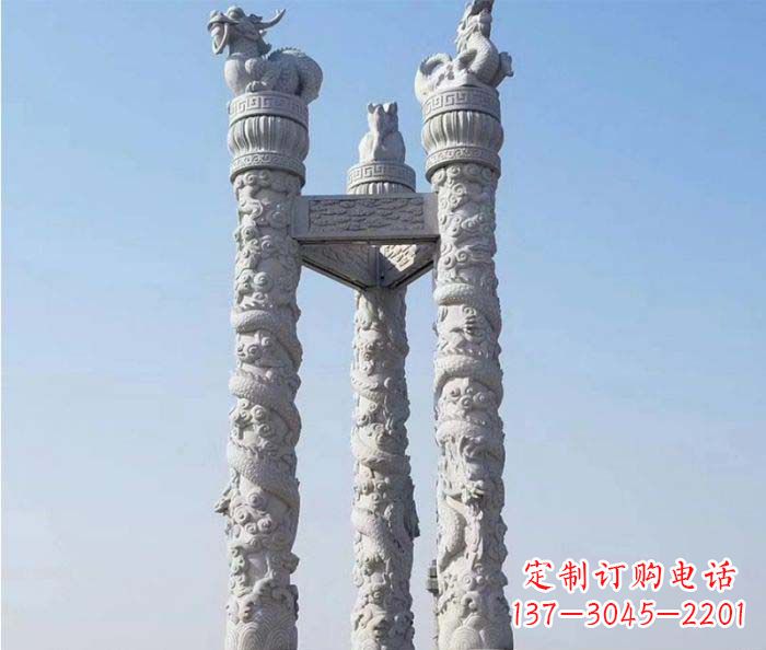 湖南中领雕塑推出的高端盘龙柱石雕,是一种精美…