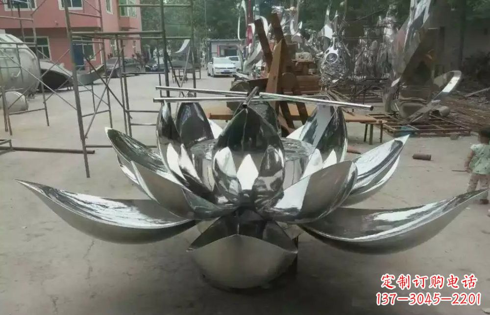 湖南精致独特的莲花不锈钢雕塑