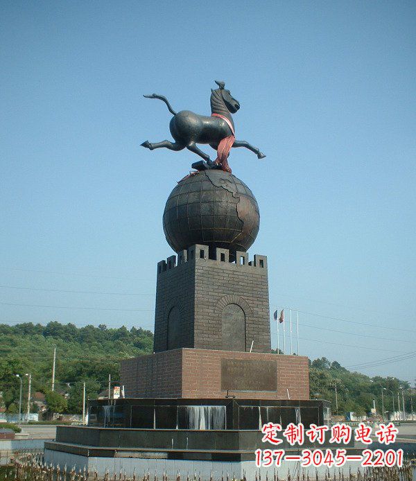 湖南地球城市景观铜雕,永恒传承着历史记忆