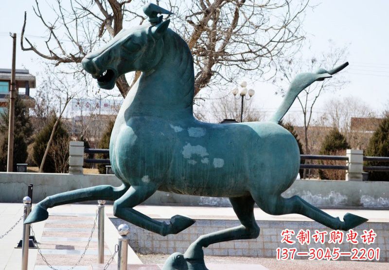 湖南艺术品马踏飞燕铜雕塑