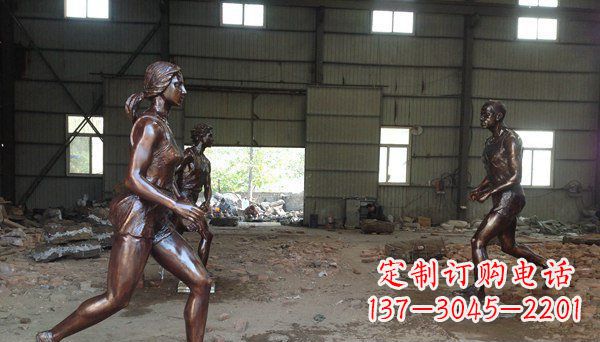 湖南专为你而立！雕刻优雅女生铜雕