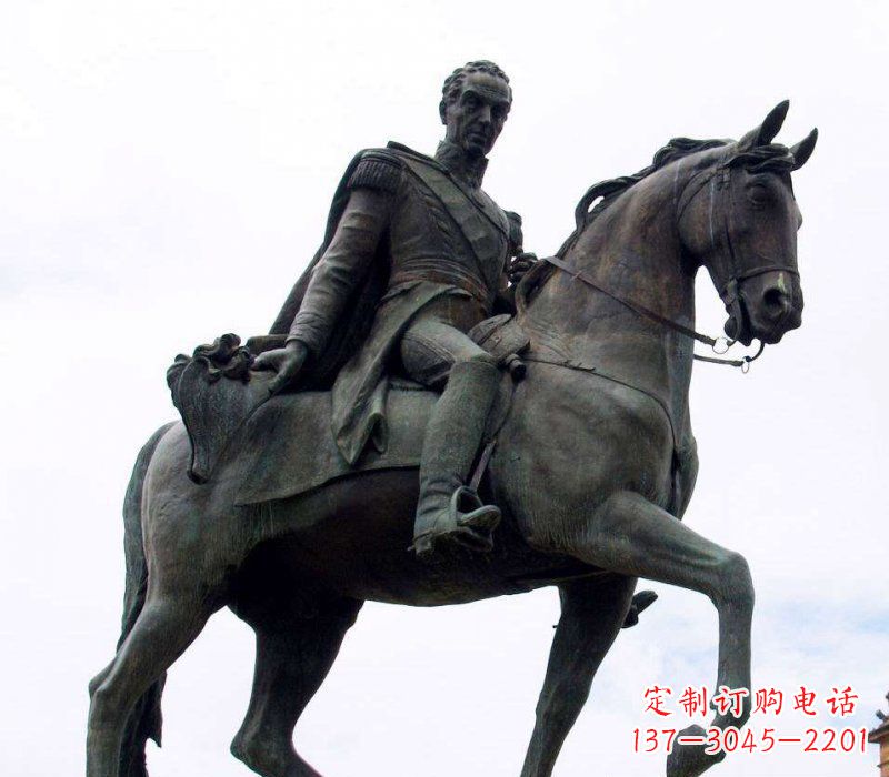湖南中领雕塑:西方风格骑马铜雕