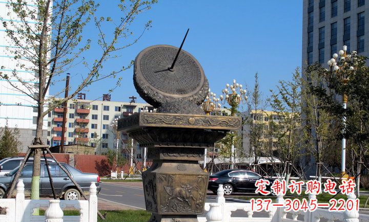 湖南中领雕塑专业定制日晷铜雕