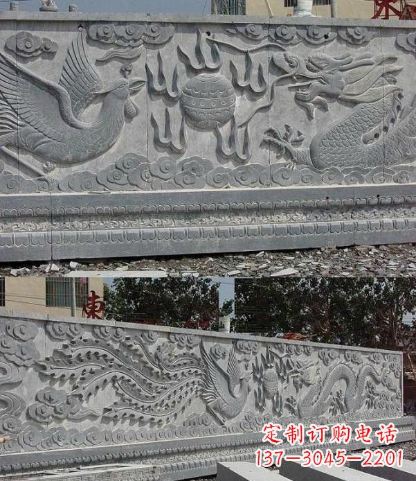 湖南精美石浮雕影壁雕塑