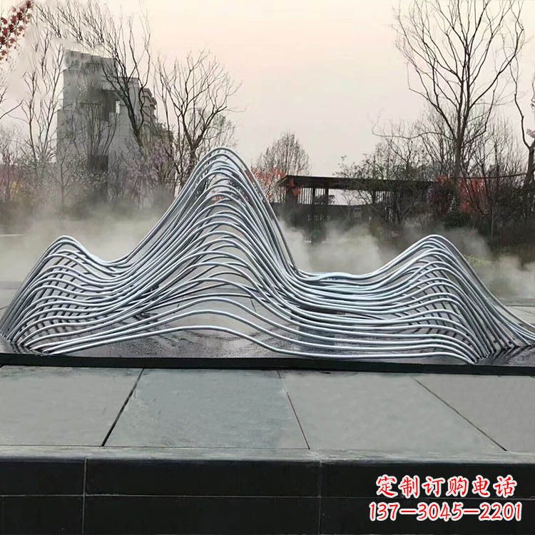湖南专业定制不锈钢假山雕塑