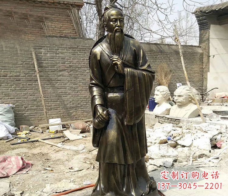 湖南传承医德耀中华——华佗铜雕