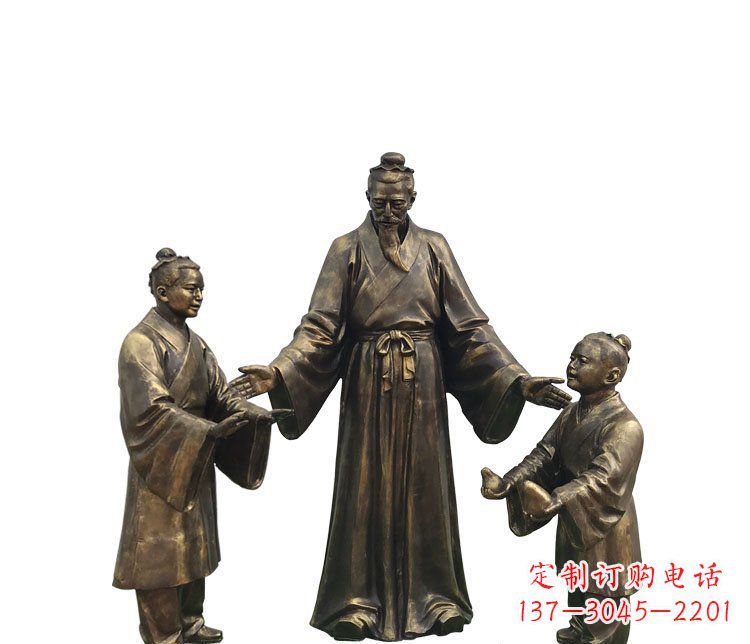 湖南精美铜雕孔融雕塑,温柔释放你的情怀