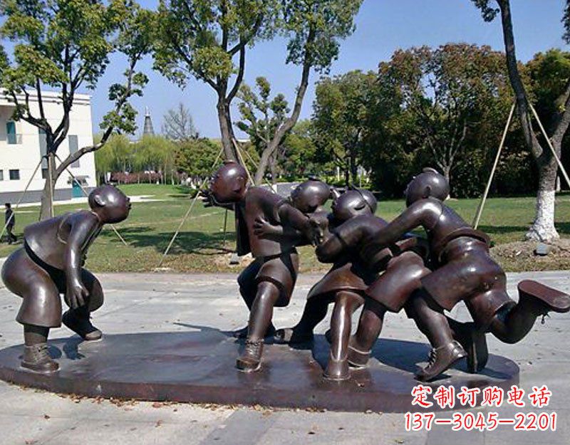 湖南中领雕塑老鹰抓小鸡铜雕塑