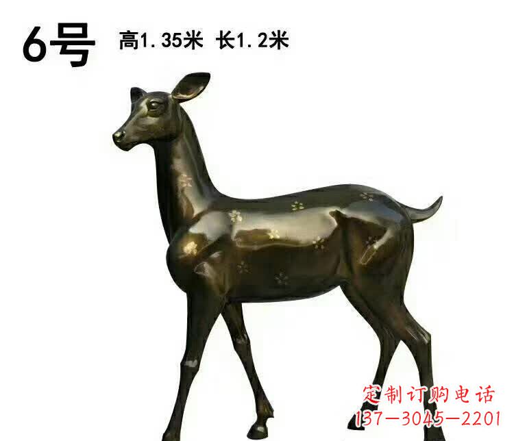 湖南造型精致的大型梅花鹿雕塑