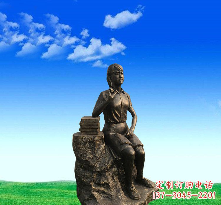 湖南展现美丽的美女雕塑