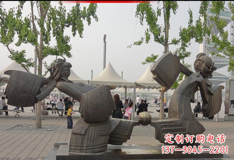湖南广场铜雕跳舞美女人物雕塑