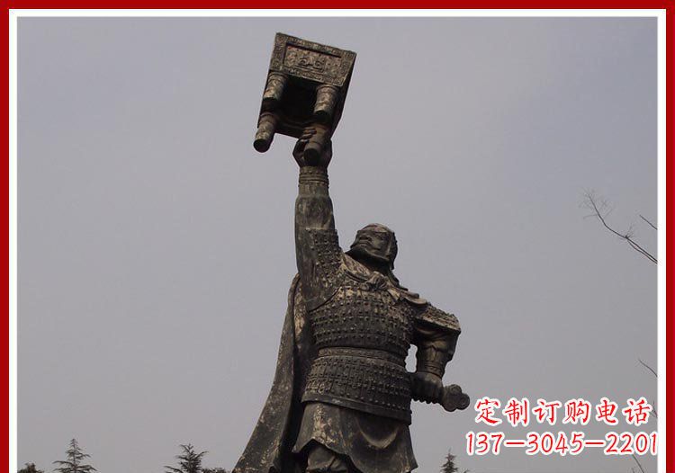湖南铜雕威武将军雕塑,雕刻极致端庄风采