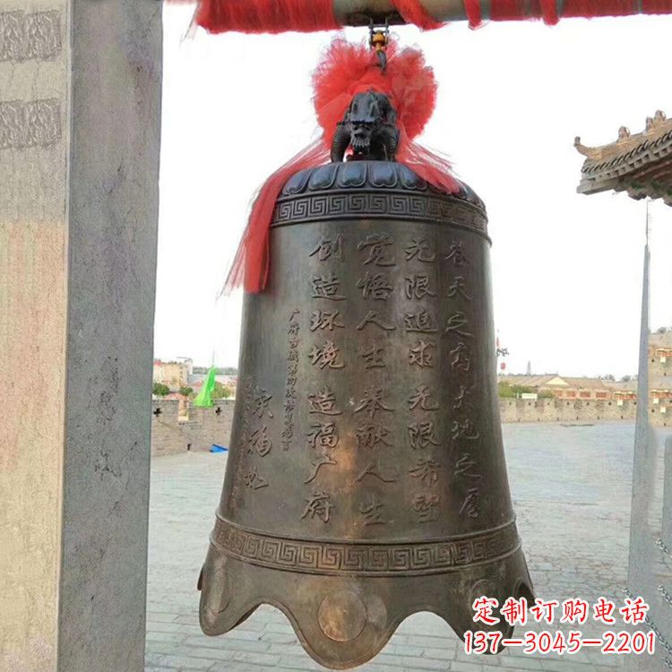 湖南传承经典律动热情——亿领中国领先的广场铜钟雕塑