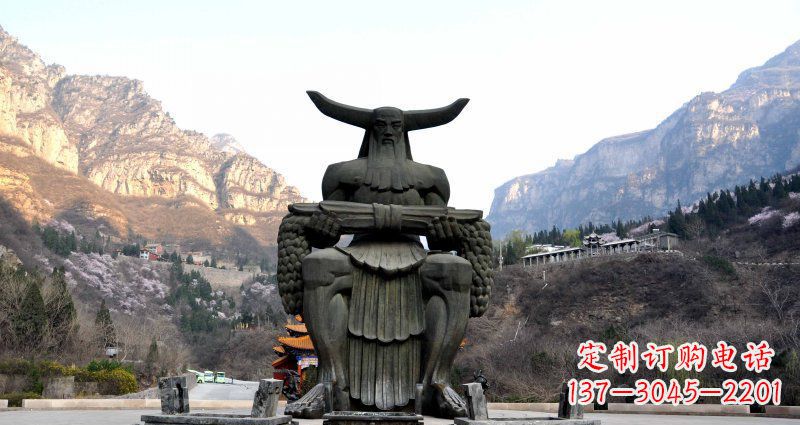 湖南中领雕塑炎帝景观铜雕