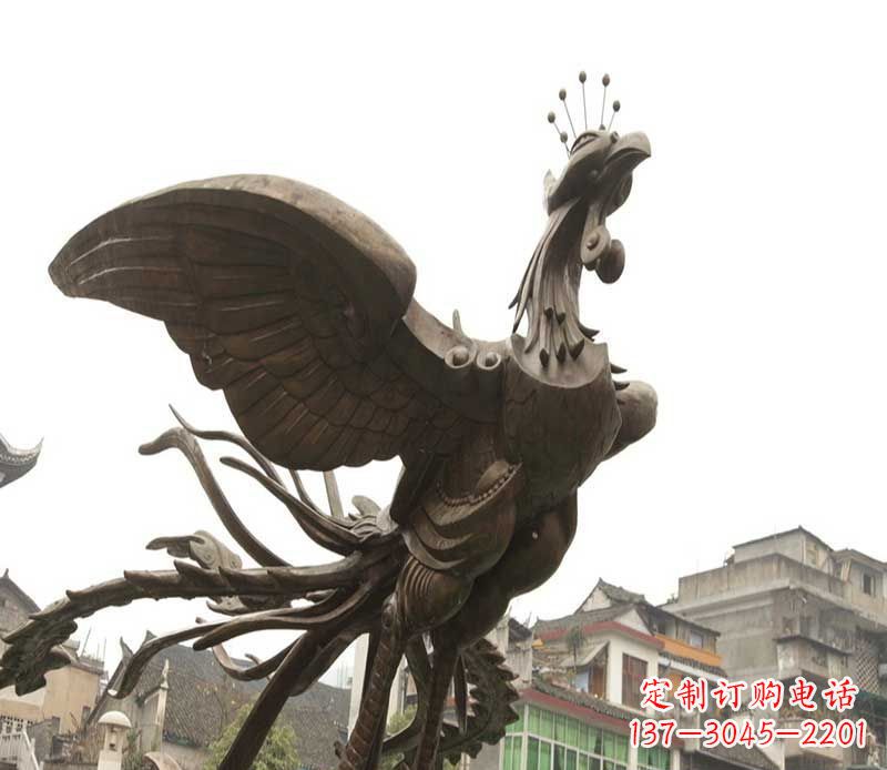 湖南世界级凤凰景观铜雕