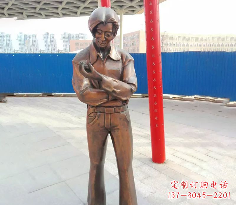 湖南中领雕塑的女性人物铜雕