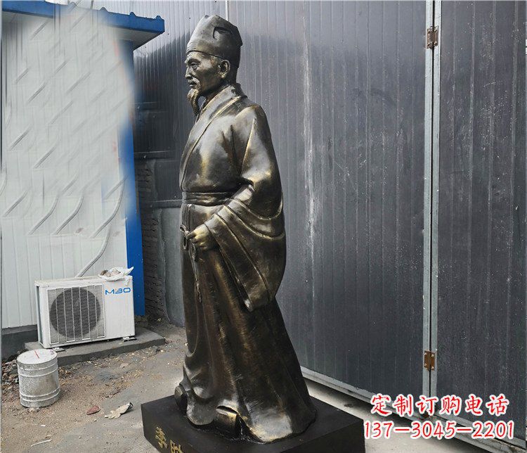 湖南铸铜李时珍医学家雕塑,致敬伟大的医学先驱