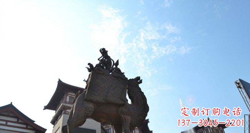 湖南山高水长的传说——大型骆驼景观铜雕