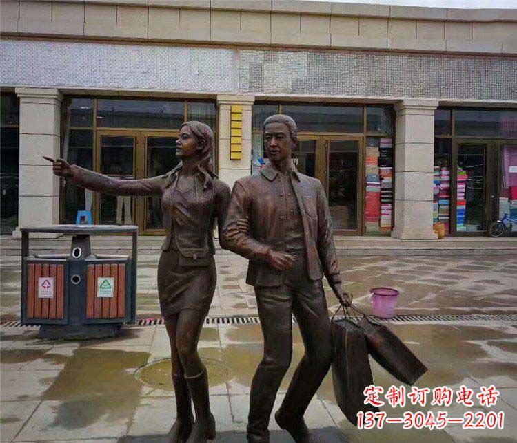 湖南唯爱永恒：情侣雕塑