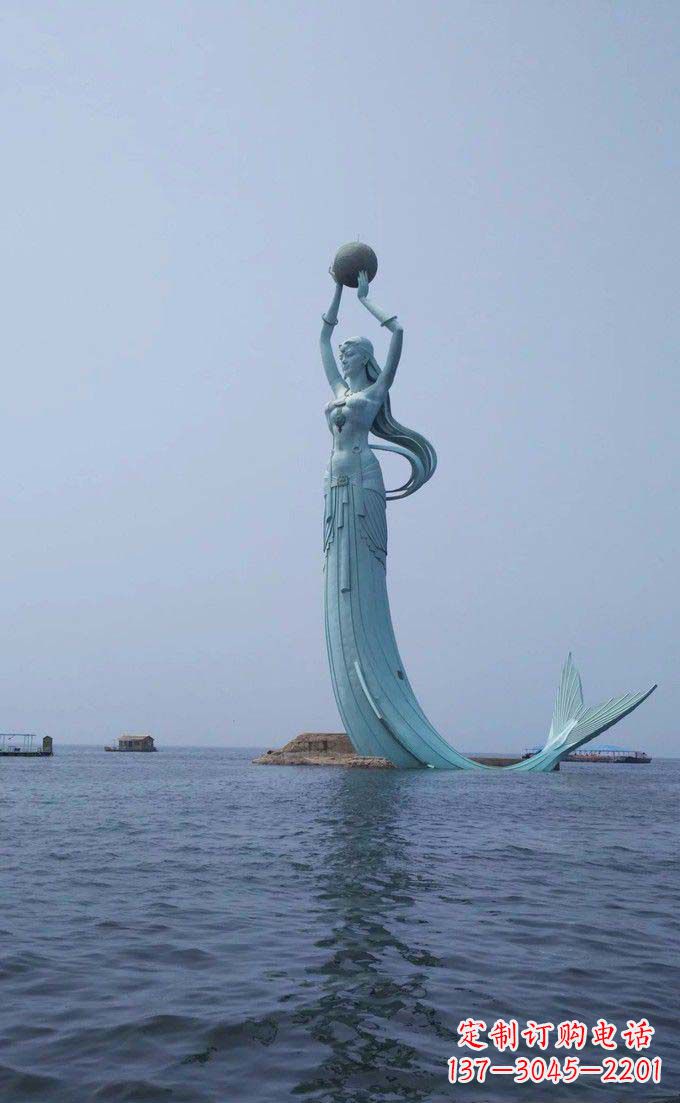 湖南海洋美人鱼不锈钢雕塑