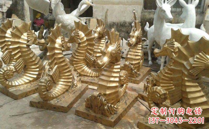 湖南精美的海马动物铜雕,为您带来精致的审美享受