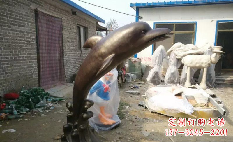 湖南海豚精美铜雕,给你不一样的视觉享受