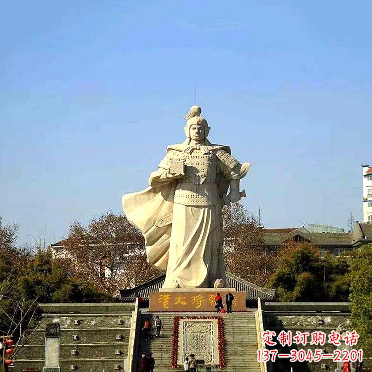 湖南韩信西汉军事家雕像,引领西汉文化风采