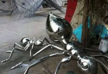 湖南中领雕塑|不锈钢蚂蚁雕塑
