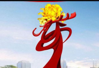 湖南欣赏静谧的雕塑之美：不锈钢牡丹花雕塑