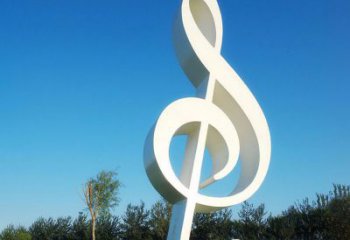 湖南不锈钢音符雕塑，把音乐之美立起来