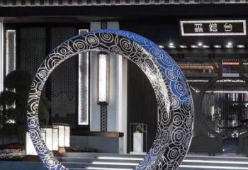 湖南精致圆环喷泉雕塑陪伴你的绿色城市