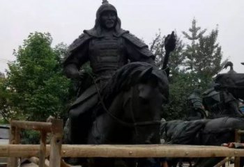 湖南浪漫古将骑马铜雕，让您感受古代将军的风采！