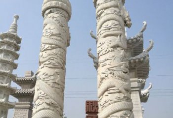 湖南传承雄风，精美绝伦的盘龙柱石雕