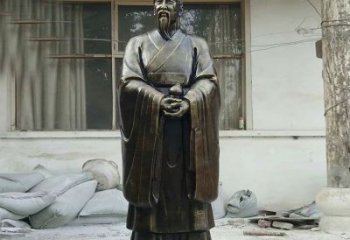 湖南扁鹊人物铜雕塑，高雅栩栩如生