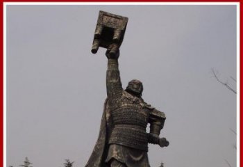 湖南铜雕威武将军雕塑，雕刻极致端庄风采