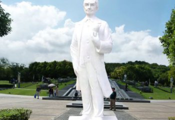 湖南爱迪生公园广场世界名人石雕塑