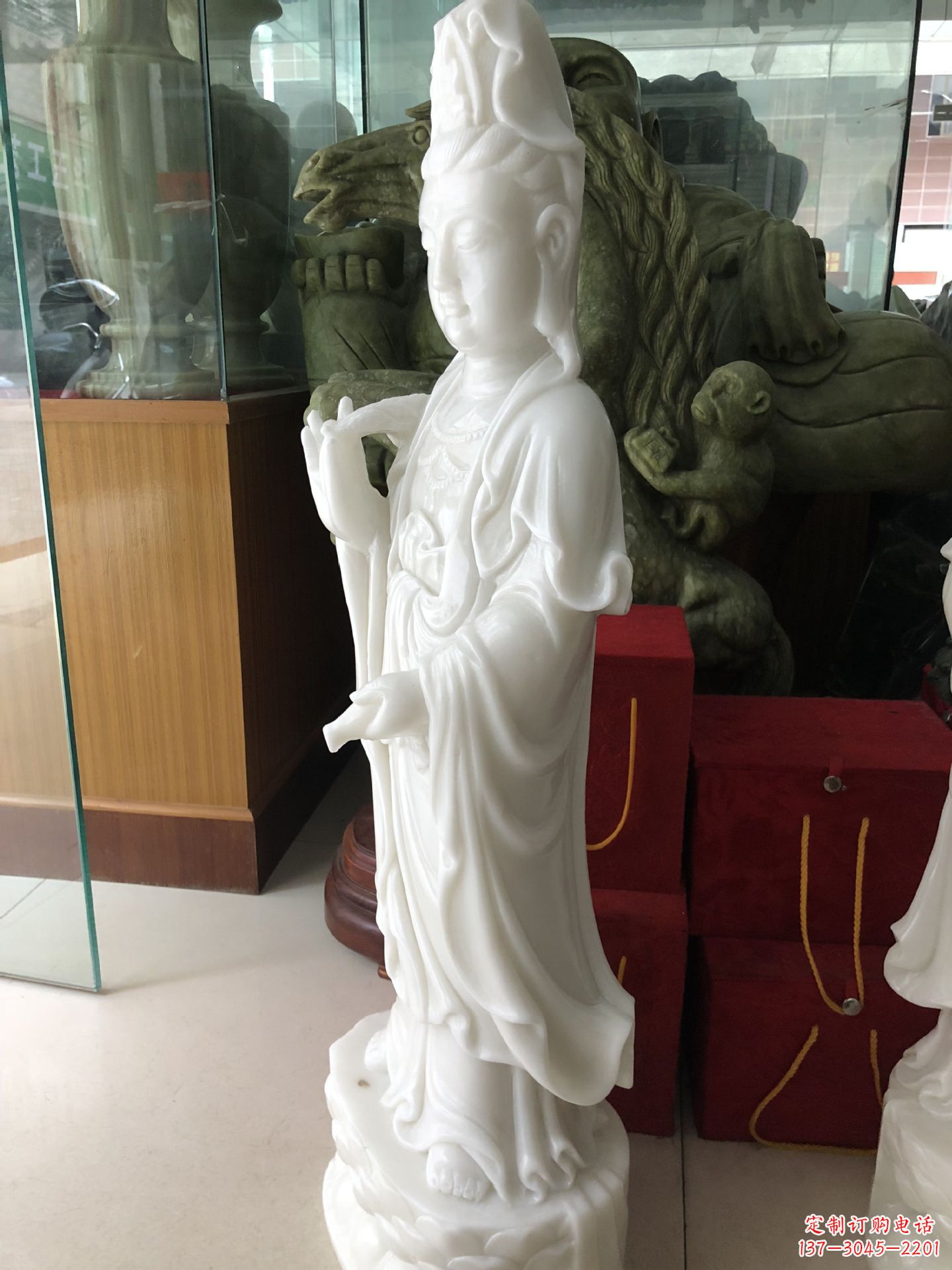 湖南汉白玉观音菩萨