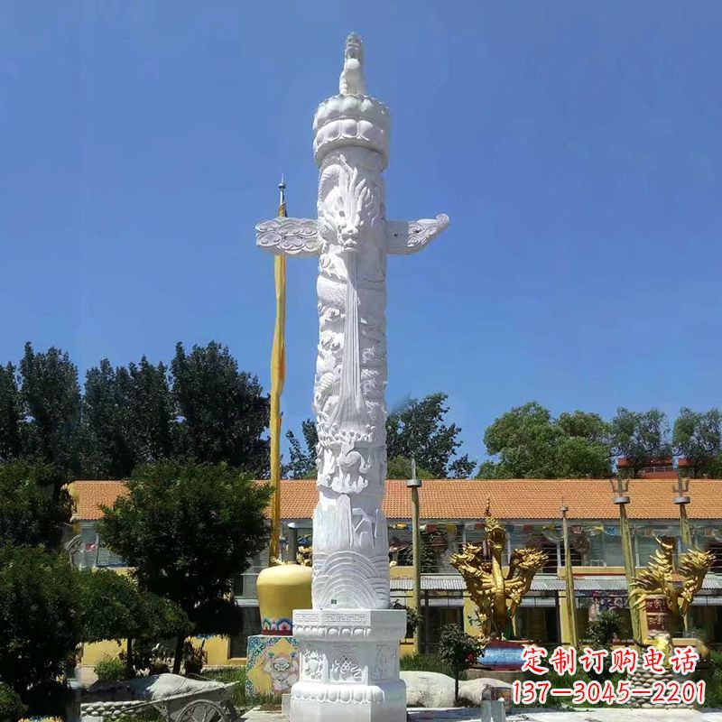 湖南汉白玉华表柱