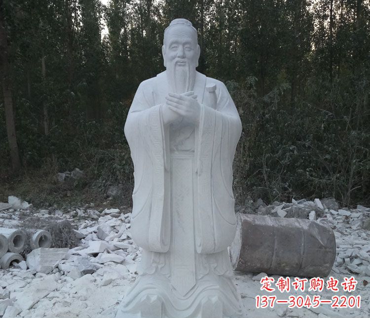湖南传承中国文化的孔子雕塑
