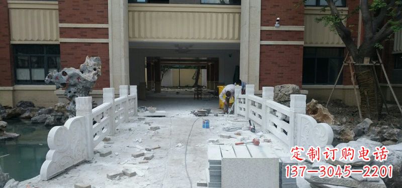 湖南汉白玉栏板安装雕塑