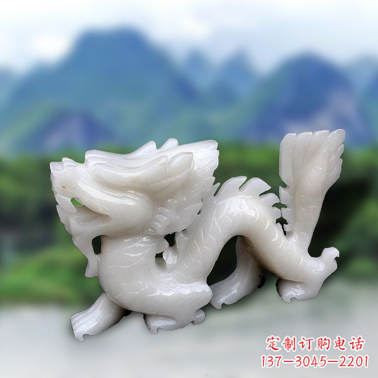 湖南汉白玉龙雕塑饱含着中国传统文化的气息,是…
